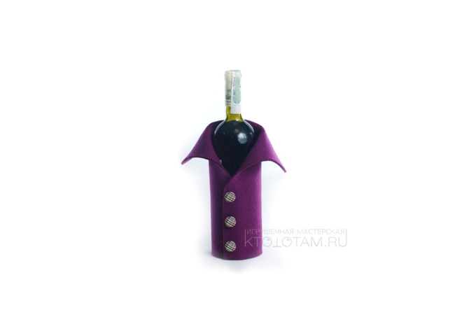 подарочный термочехол для вина из войлока с логотипом