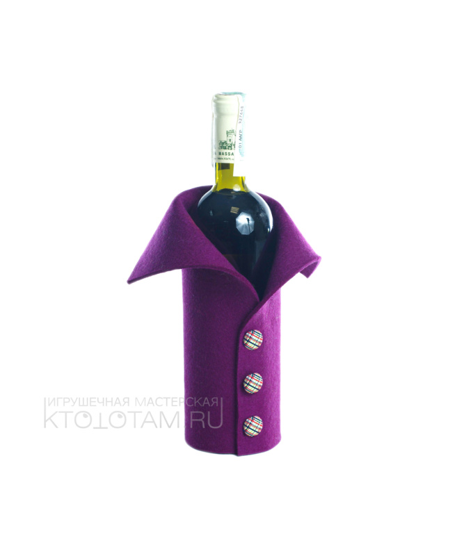 подарочный термочехол для вина из войлока с логотипом