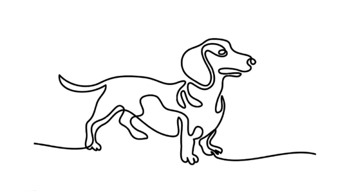 эскизы, собаки коллекция фетровых сувениров символов года