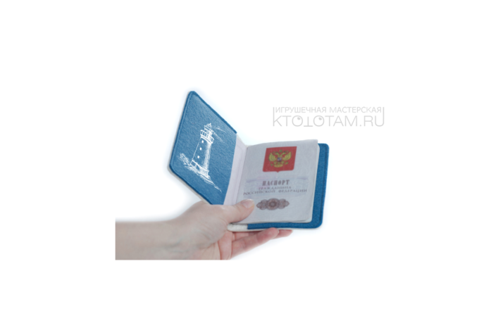 обложка из войлока А6, обложка для паспорта фетровая