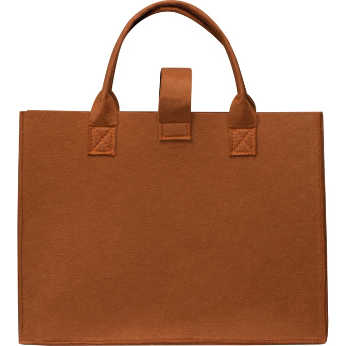 сумка из коричневого фетра, подарки к новому году из фетра, сувенирный оптовый магазин