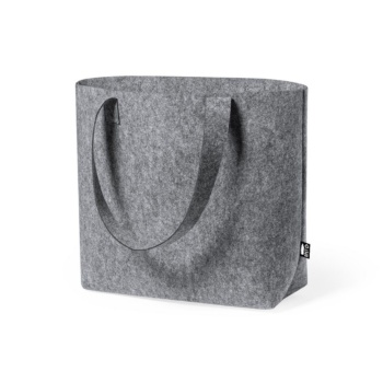 серая войлочная сумка с логотипом на заказ, подарки из войлока с логотипом,